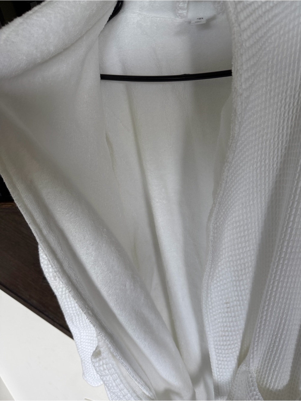 Hotel Collection White Waffle Robe - Picture 10 of 11